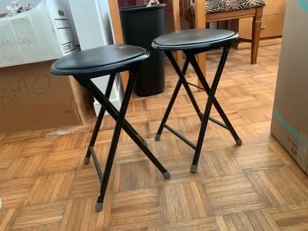 Photo of free Two black stools (Richmond) #1