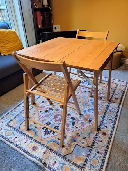 Photo of free Table and 2 chairs (Queen's Hills NR8) #3