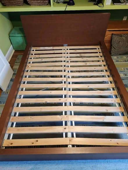 Photo of free Wooden IKEA bed frame (South Dartmouth) #1