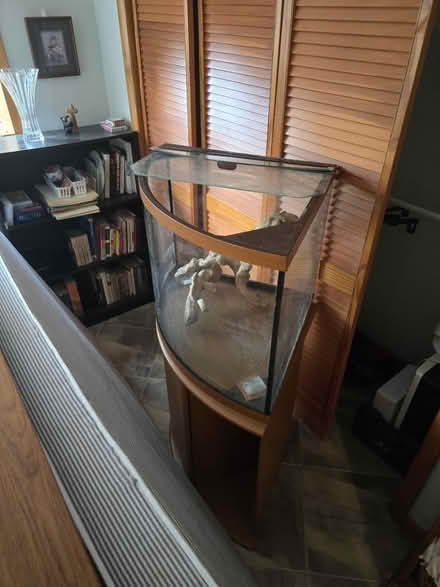 Photo of free Aquarium: 39 gal corner w/ stand (Middletown Township) #1