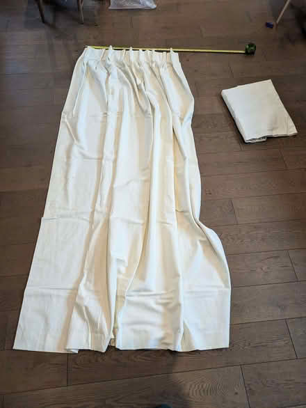 Photo of free Pair of cream curtains (Earwig Corner BN7) #1