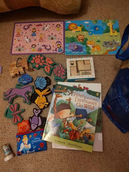 Photo of free Small bundle -childrens puzzles, stamps, books (Southport PR8) #1