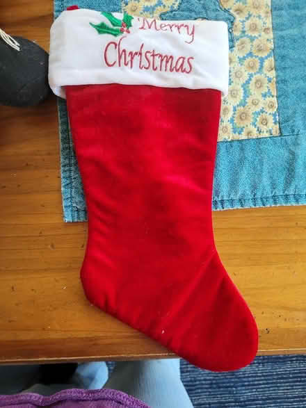 Photo of free Christmas stocking (Boston Rd, Groton) #1