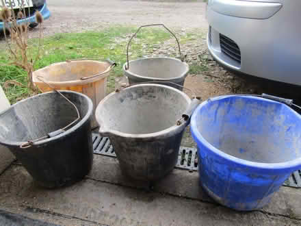 Photo of free 5 old but usable buckets (St Just TR19) #1