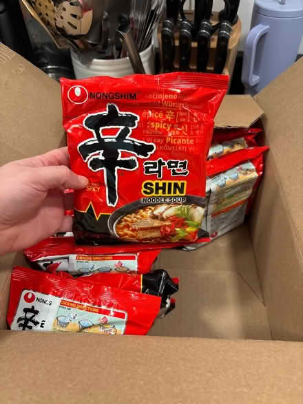 Photo of free Spicy Shin Ramen 12 packs (expired) (Brookland) #1