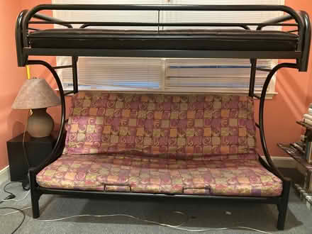 Photo of free Bunk bed/sofa metal futon (Central - close to Zilker Park) #1