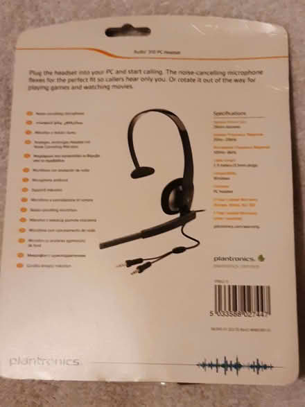 Photo of free Plantronics Headset, brand new (Didcot OX11) #2