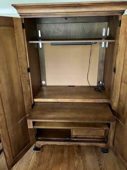 Photo of free Solid Wood Computer Armoire (Walnut Creek) #3