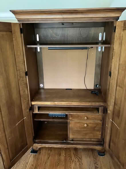 Photo of free Solid Wood Computer Armoire (Walnut Creek) #2