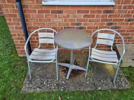 Photo of free Cafe table and chairs- needs TLC (Uxbridge, UB8) #1