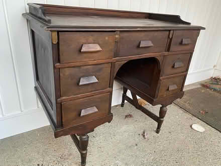 Photo of free Wooden student desk (Groton (near center)) #1