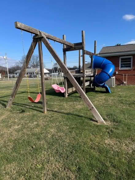 Photo of free Large wooden swing and play set (Inside New Castle town area) #2