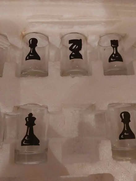 Photo of free Shot glass chess set (Eskbank EH22) #1