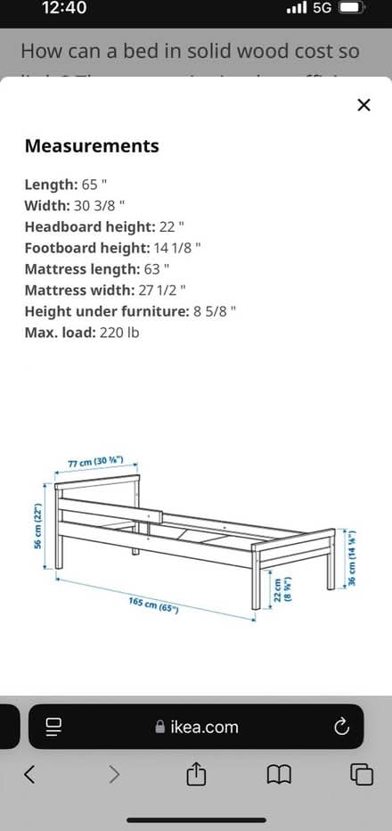 Photo of free Singlar ikea toddler bed (North oakland) #2