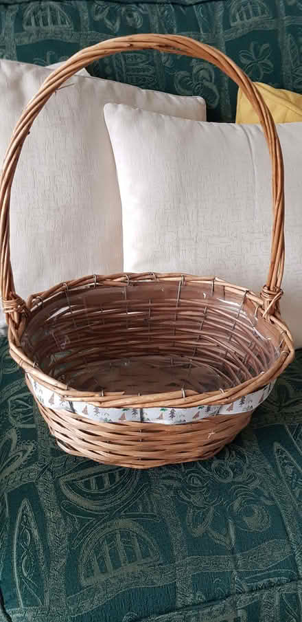 Photo of free Large Xmas wicker basket (Blacklands TN34) #1