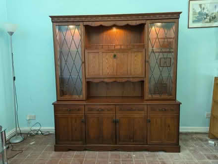 Photo of free Wall unit display drinks cabinet / sideboard with interior l (Crosshills BD20) #1