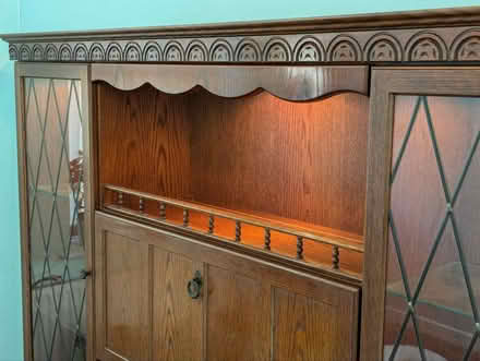 Photo of free Wall unit display drinks cabinet / sideboard with interior l (Crosshills BD20) #4