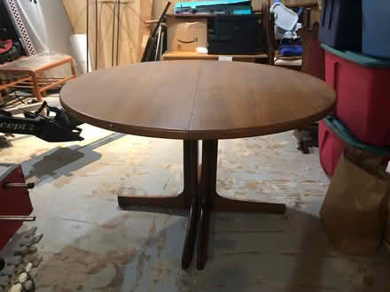 Photo of free Walnut Dining Room Pedestal Table (River Farms) #2