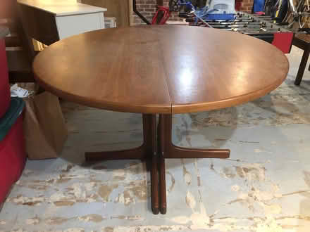 Photo of free Walnut Dining Room Pedestal Table (River Farms) #1