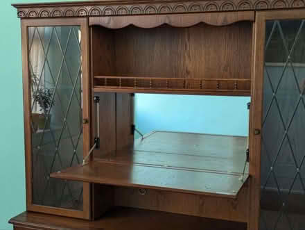 Photo of free Wall unit display drinks cabinet / sideboard with interior l (Crosshills BD20) #2