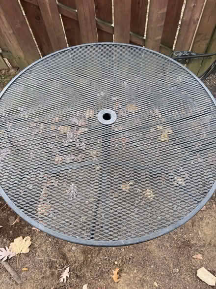 Photo of free Outdoor table with 2 chairs (Near wegmans on Tilghman) #2