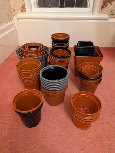 Photo of free Plastic Plant Pots - Job Lot of 84 Clean Used Pots (Endcliffe S10) #1