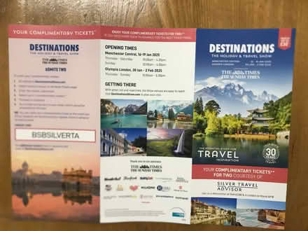 Photo of free Destinations show tickets (Goring-by-Sea BN12) #1