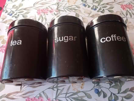 Photo of free Tea, Coffee and Sugar Canisters (SS0 Westcliff) #1