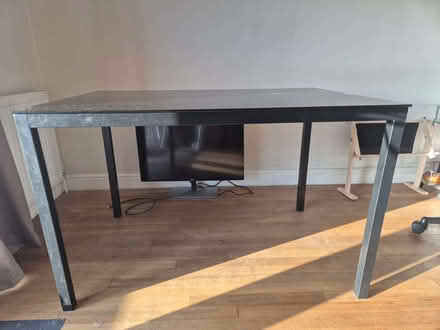 Photo of free Black Glass top, Dining Table : 4-6 Seater (Leighswood WS9) #1