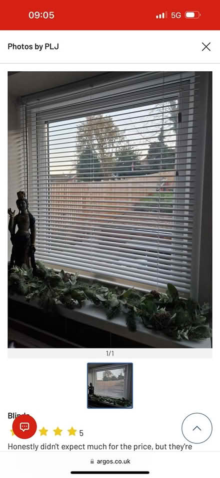 Photo of free Argos Pvc Blind (Carshalton) #4