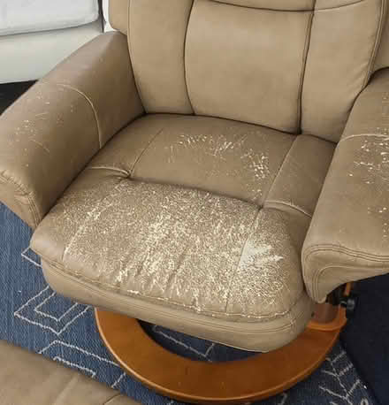 Photo of free Recliner & Ottoman (Stoughton) #2