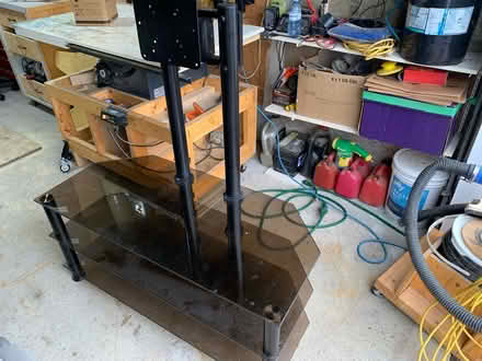 Photo of free Glass T.V. Stand (Mavis & Burnhamthorpe) #2