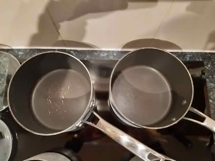 Photo of free 4 x Saucepans 'Analon' aluminium, with glass lids (Didcot OX11) #2