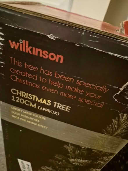 Photo of free Wilko artificial Christmas tree 120cm/3 ft 11" (Shefford Hardwick SG17) #2