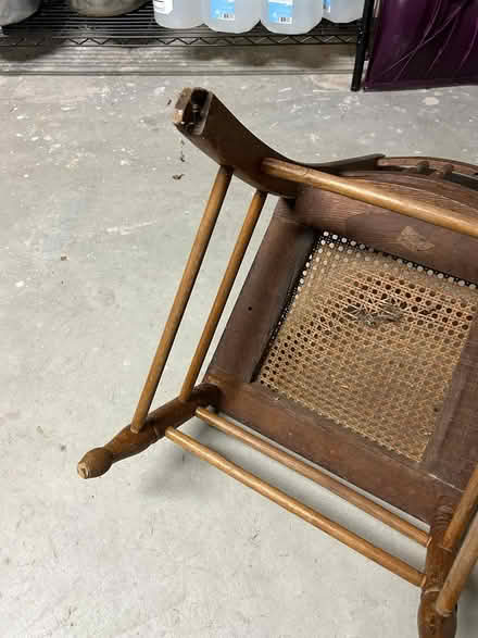 Photo of free Antique Wicker Chair (Forestville section of Bristol) #4