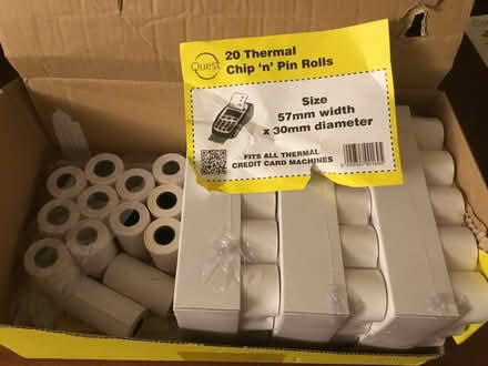 Photo of free Thermal paper for Chip and Pin device (Malvern Link WR13) #1