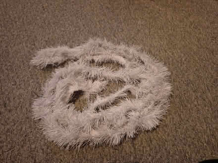 Photo of free White tinsel x2 (Shefford Hardwick SG17) #1