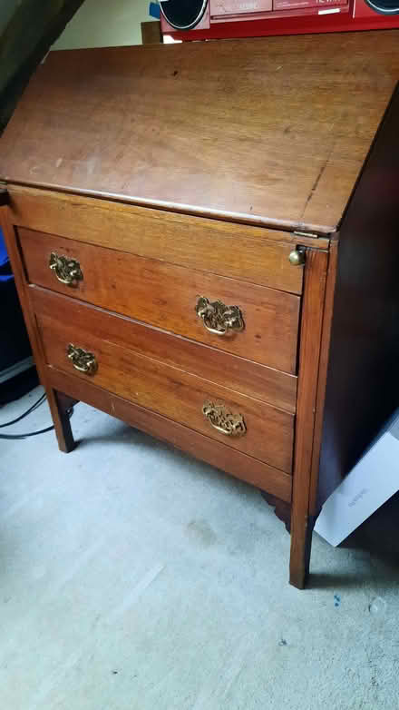 Photo of free Mahogany writing desk (Stocksbridge S36) #2