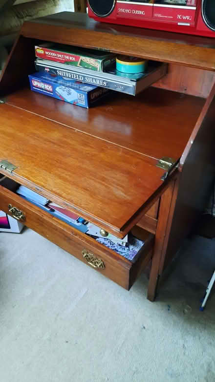 Photo of free Mahogany writing desk (Stocksbridge S36) #1