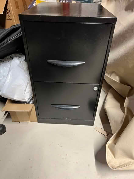 Photo of free Black metal filing cabinet (West side) #1