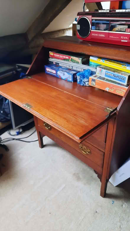 Photo of free Mahogany writing desk (Stocksbridge S36) #3