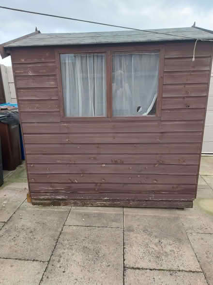 Photo of free Garden shed and base. (Ince-in-Makerfield WN2) #2