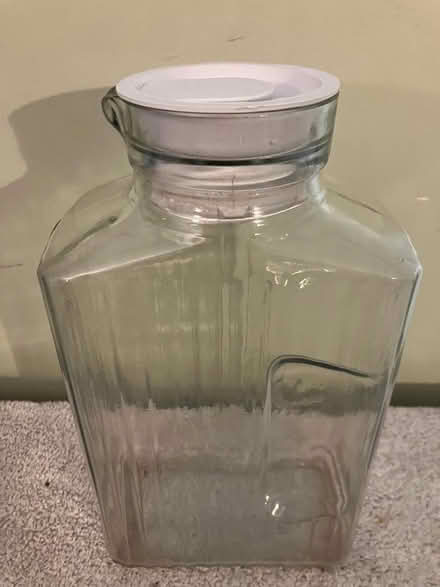 Photo of free Glass Pitcher with Stopper (Near Gary Ave & Schick Rd) #1