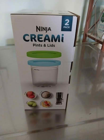 Photo of free Ninja Creami pints with lids (Snell/Santa Teresa.) #1