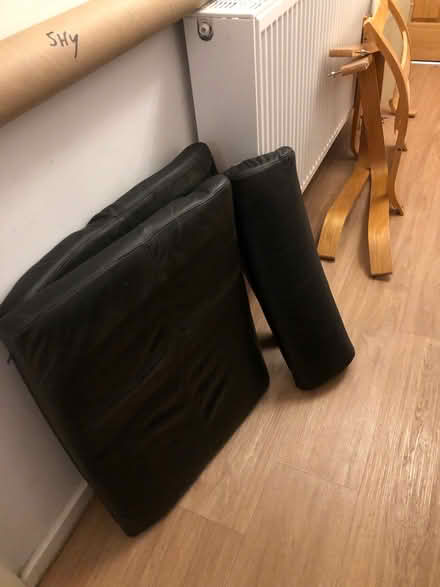 Photo of free IKEA Poang chair black leather (Central Liverpool L1) #3