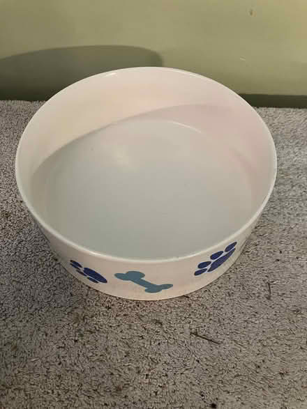 Photo of free Ceramic Dog Bowl (Near Gary Ave & Schick Rd) #2