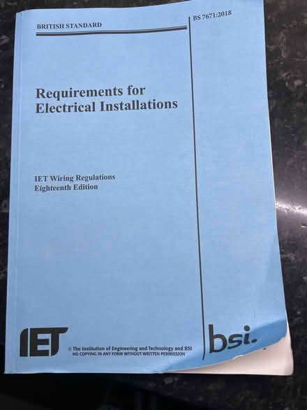 Photo of free Electrical installation book (Yeading UB4) #1