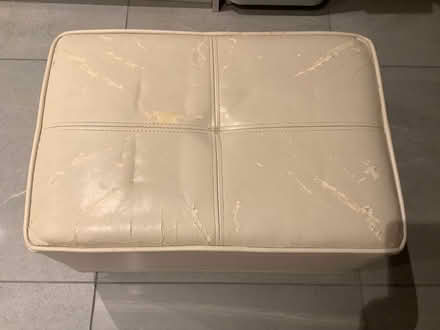 Photo of free Leather footstool needs covering (Whitchurch, Bristol) #1