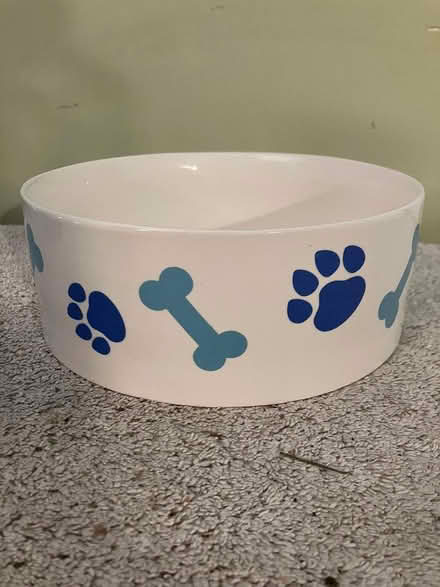 Photo of free Ceramic Dog Bowl (Near Gary Ave & Schick Rd) #1