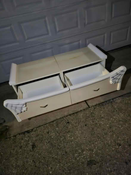 Photo of free white dresser with cool design (Dunning, Chicago) #2